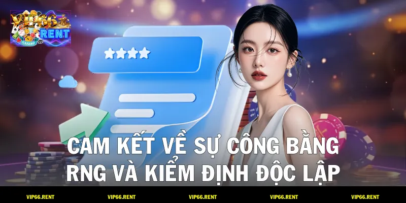 Cam kết về sự công bằng: RNG và kiểm định độc lập