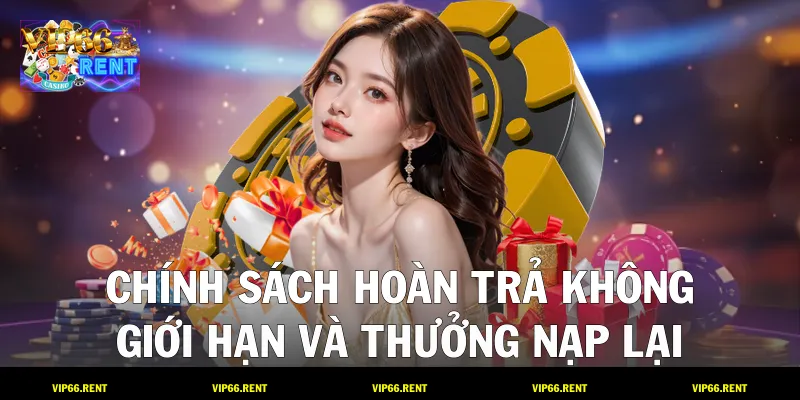 Chính sách hoàn trả không giới hạn và thưởng nạp lại